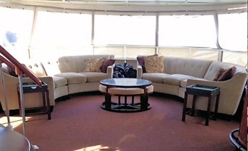 Charter Yacht Affinity Aft Lounge