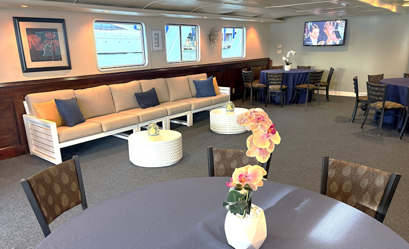 Charter Yacht Affinity 2nd Deck Lounge