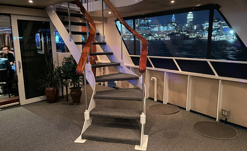 Charter Yacht Affinity Stairs
